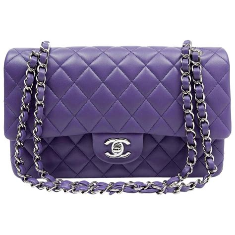 purple chanel purses